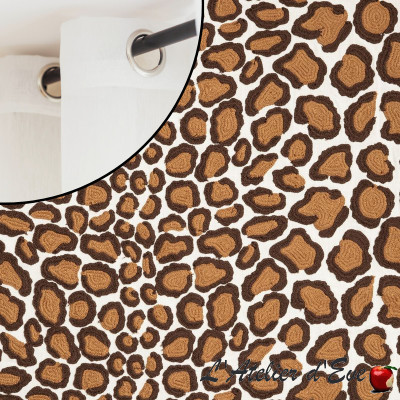 Rideau-brodé-coton-lin-Coup-de-griffe-marron-Thevenon-Casa-Lopez