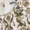 Rideau-prêt-à-poser-percale-de-coton-olive-Madame-Clélia-Thevenon