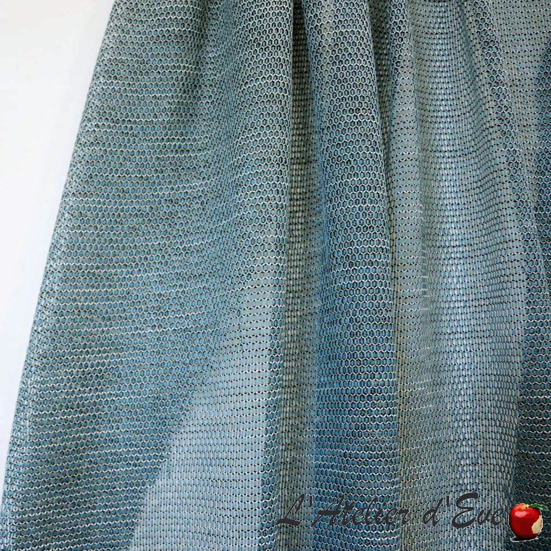 Lot 4 coupons 124cm x 124cm voilage filet "Ponza" Casal