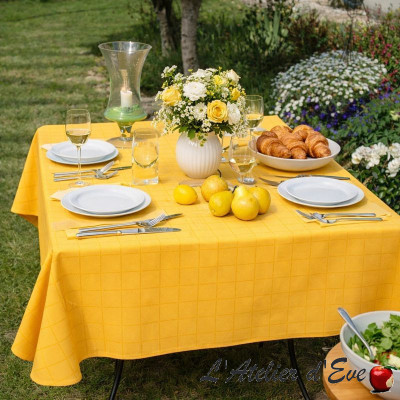 Nappe ronde "Isis" diamètre 160cm Tissu spécial nappe