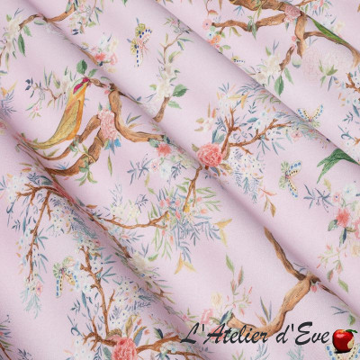 Thevenon "Birds" cotton fabric