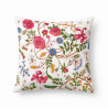 Blue Garden of Secrets cotton fabric cushion cover