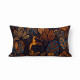 Blue Garden of Secrets cotton fabric cushion cover