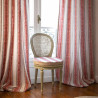 Thevenon Ornamental Stripe satin cotton fabric