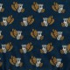 Coupon 1m50x1m50 "koala" cotonnade enfant imprimée