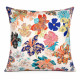Blue Garden of Secrets cotton fabric cushion cover