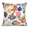 Blue Garden of Secrets cotton fabric cushion cover