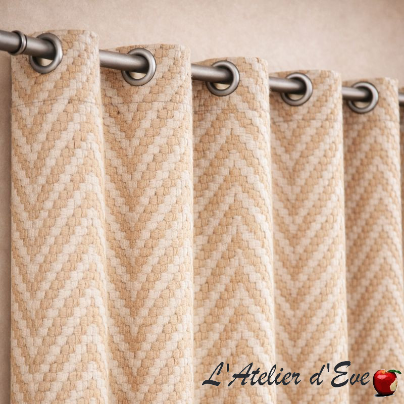 "Looma" Thevenon embroidered canvas