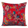 Blue Garden of Secrets cotton fabric cushion cover