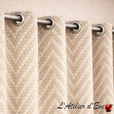 "Looma" Thevenon embroidered canvas