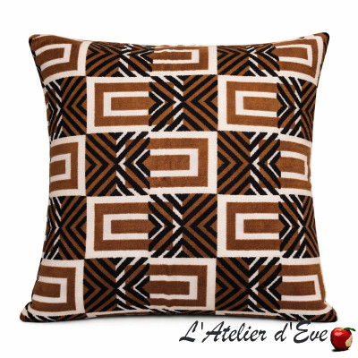 Blue Garden of Secrets cotton fabric cushion cover