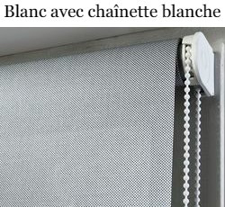 Mécanisme blanc avec chaînette blanche