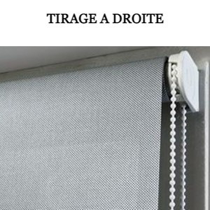 Store avec tirage à droite