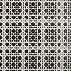 Cannage velours 2656905 blanc fd noir