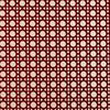 Cannage velours 2656907 rouge carmin fd écru