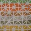 A101C-13 carrés étoiles pistache/jaune/orange