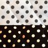 Pique a pois matelasse reversible blanc/noir