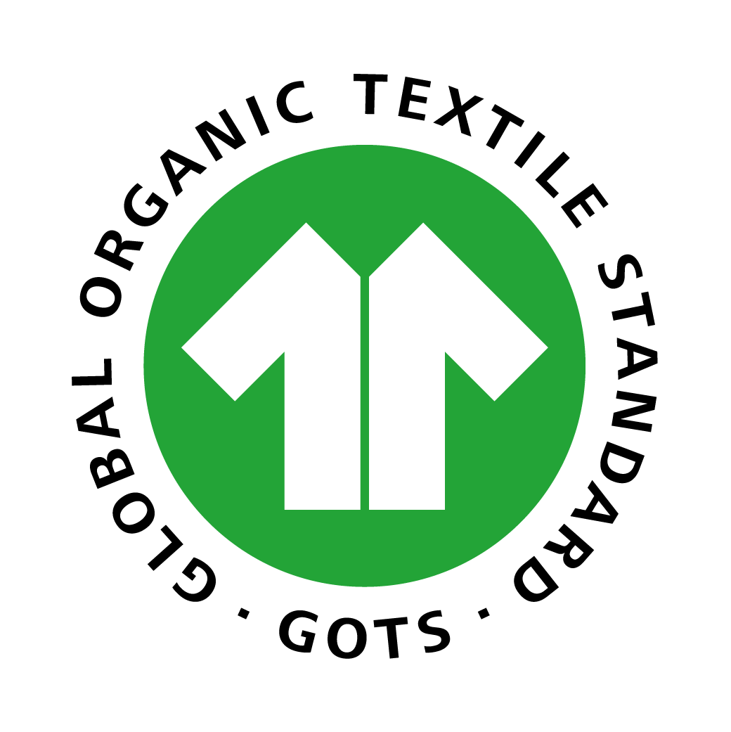 Textiles biologiques: Nos tissus sont certifiés 100% coton bio GOTS (Global Organic Textile Standard) pour un plus grand respect de l'environnement. Tissus composés de fibres biologiques avec interdiction d'utilisation de produits dangereux. des conti