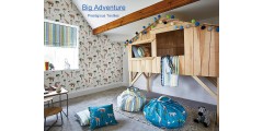 Collection of fabrics and wallpapers for children